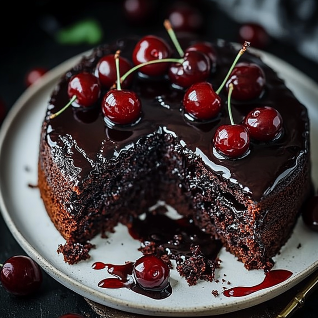 Luscious Black Forest Cherry Cake