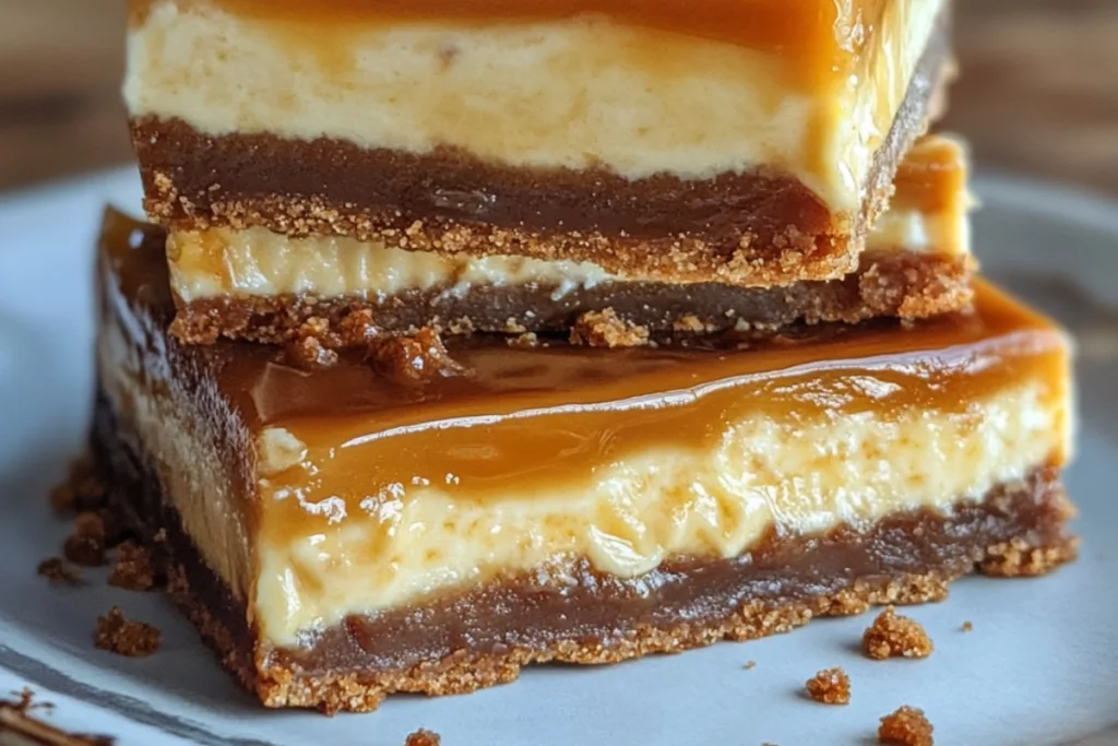 Dulce de Leche Cheesecake Bars Recipe