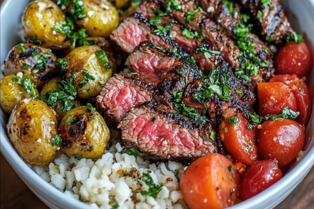 Mediterranean Steak Bowl Recipe