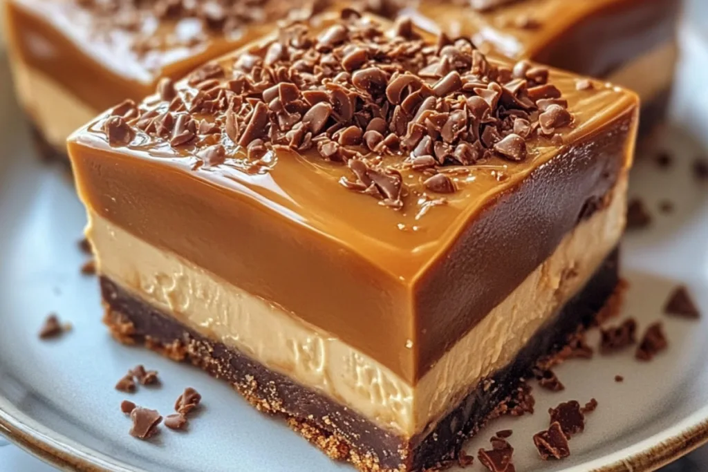 Dulce de Leche Cheesecake Bars Recipe