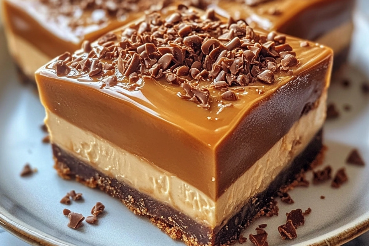 Dulce de Leche Cheesecake Bars Recipe