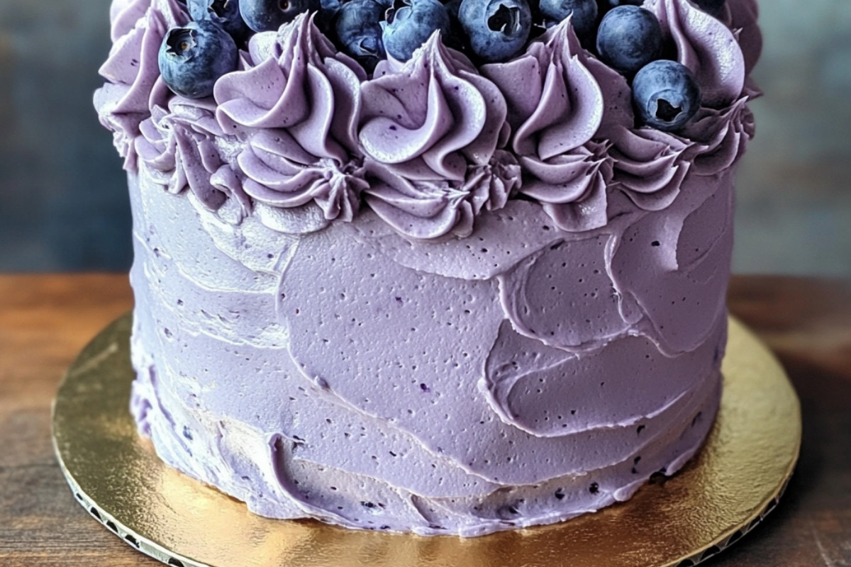 Heavenly Delight Blueberry Chiffon Cake
