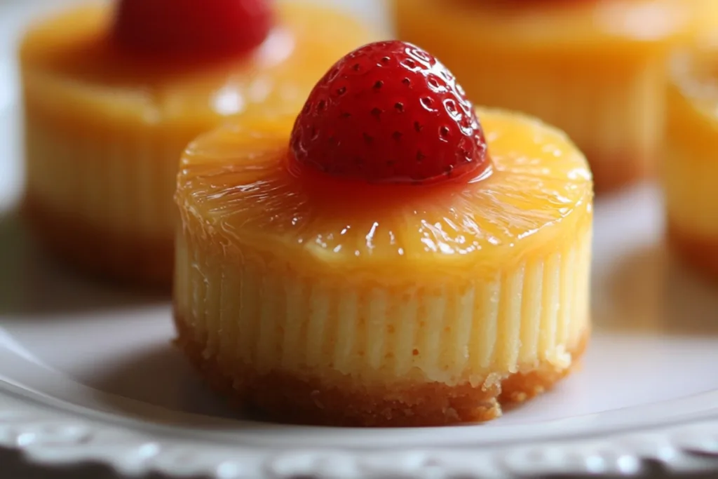 Mini Pineapple Upside Down Cheesecakes Recipe
