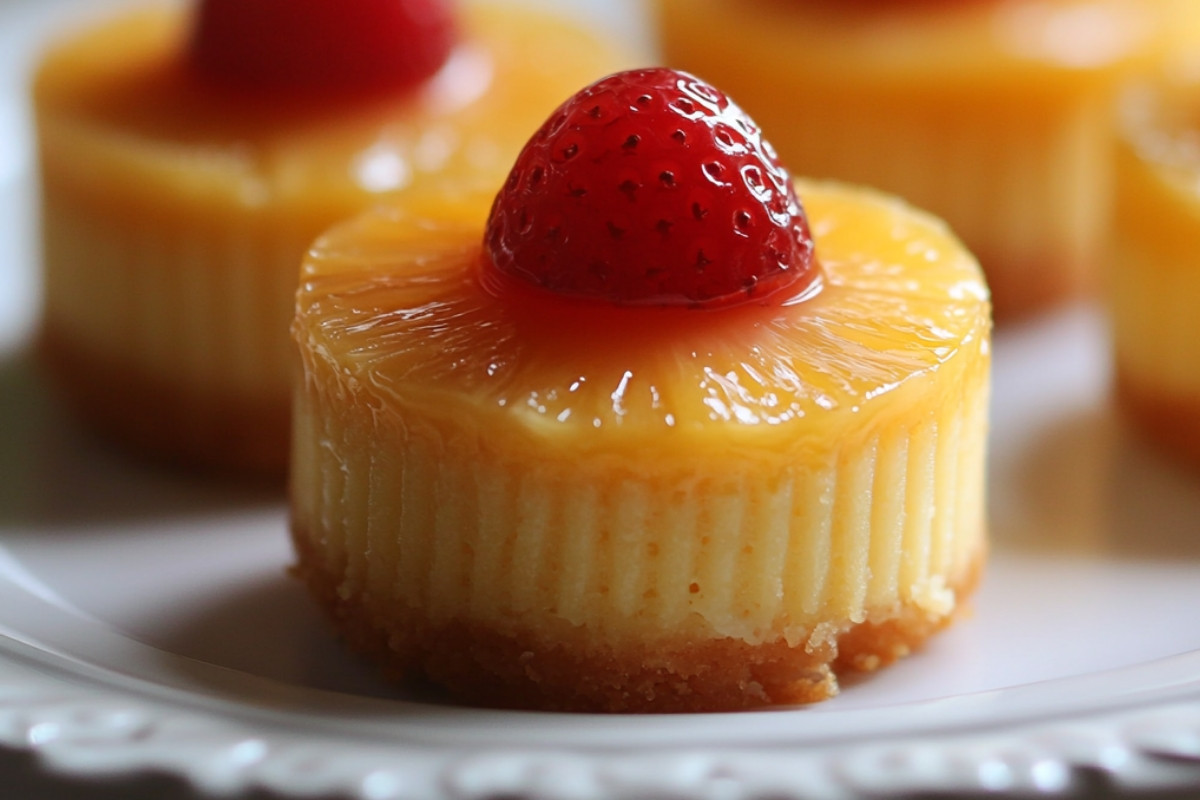 Mini Pineapple Upside Down Cheesecakes Recipe