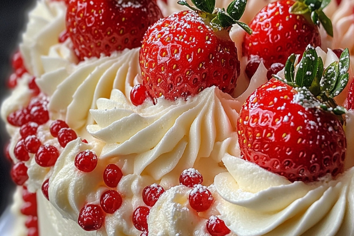 Delightful Fluffy Strawberry Dream Cake