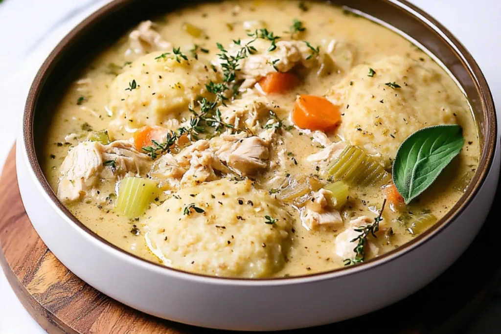 Delicious Chicken and Dumplings