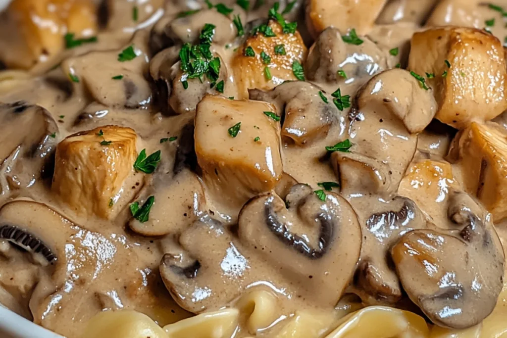 Delicious Homemade Chicken Stroganoff