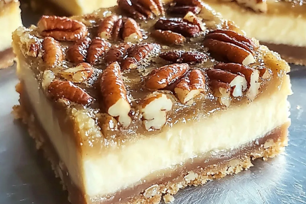 Delicious Pecan Pie Cheesecake Bars