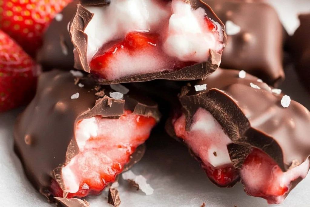Delightful Chocolate Strawberry Yogurt Clusters