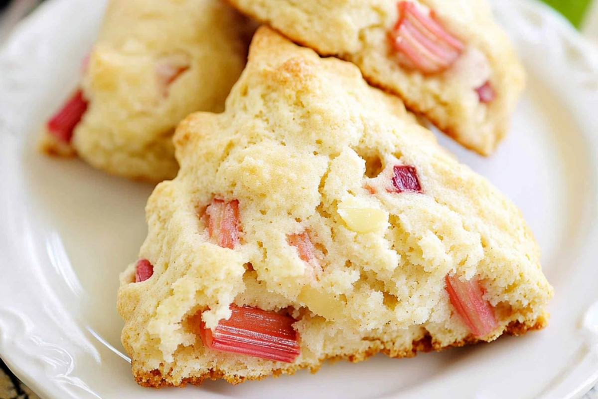 Delightful Rhubarb Scones