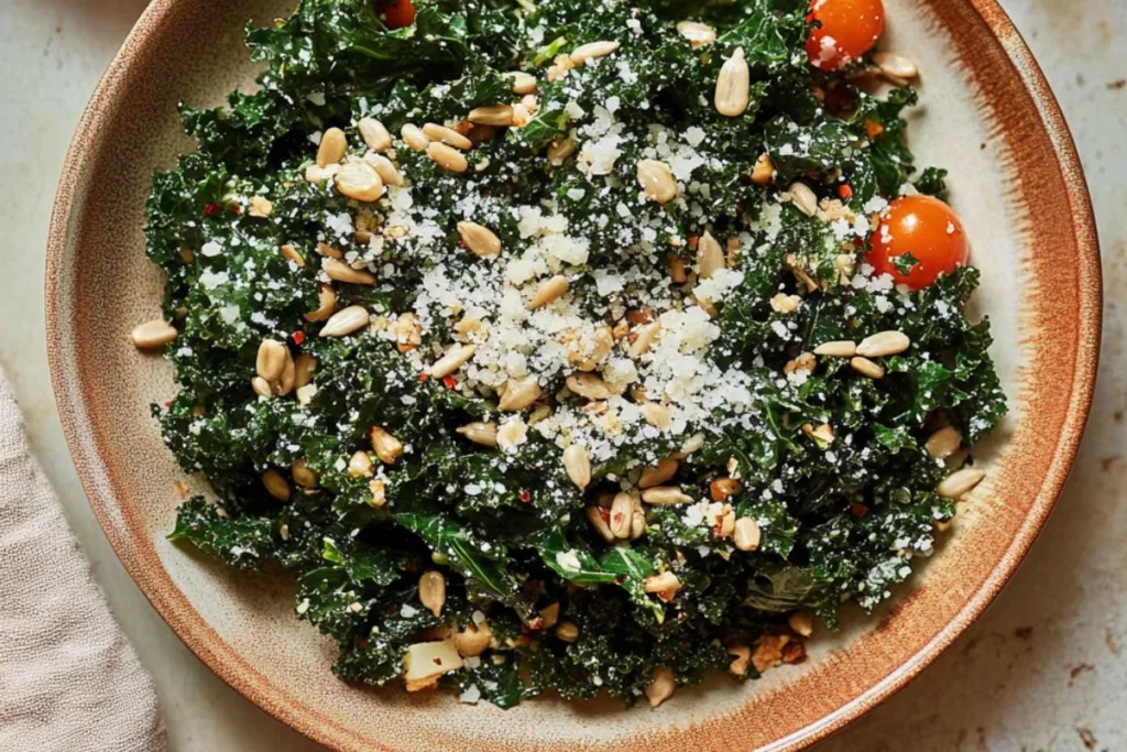 Lemony Delight: Parmesan Kale Salad