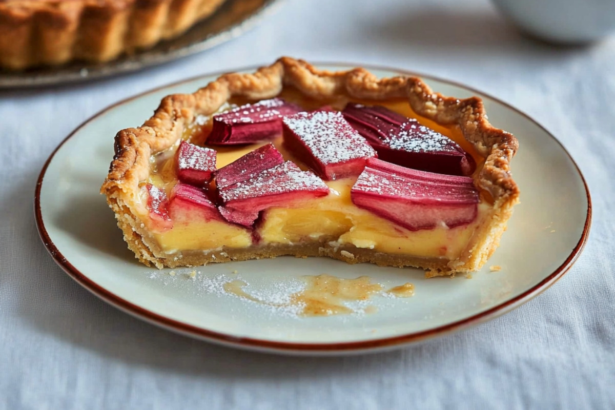 Rhubarb and Custard Tart Delight
