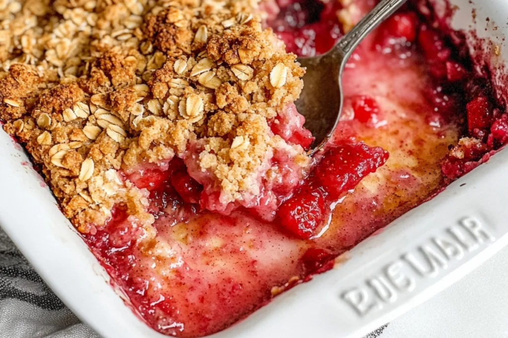 Strawberry Rhubarb Delight Crisp