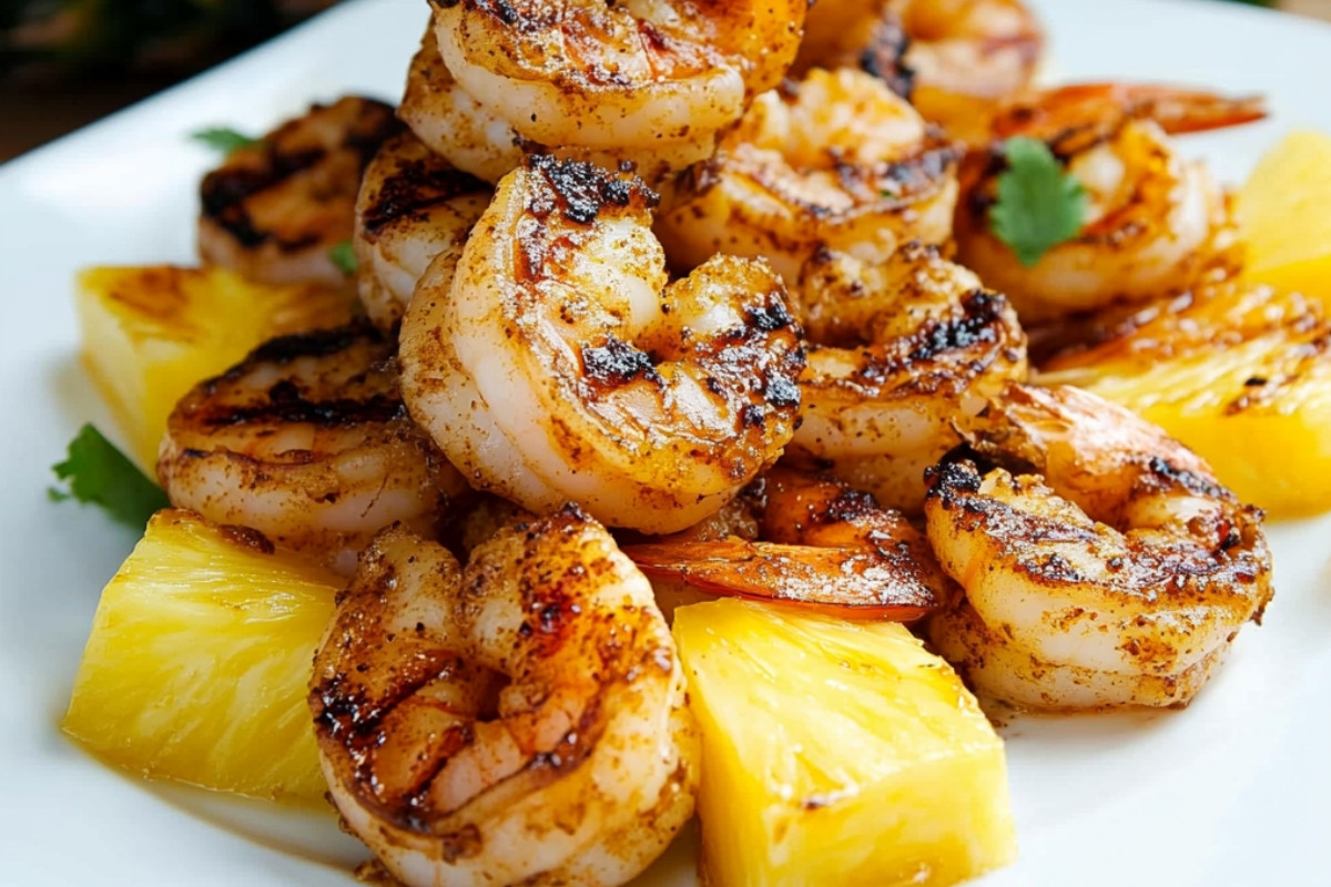 Grilled Jerk Shrimp and Pineapple Delight
