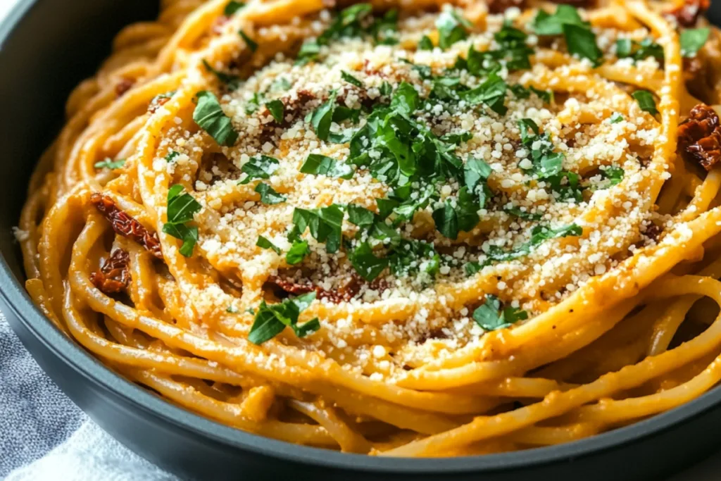 Vegan Delightful Sun-Dried Tomato Pasta