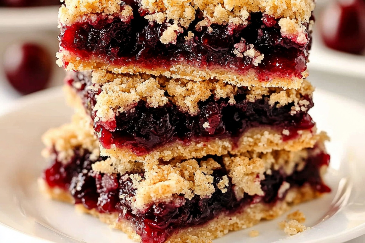Delightful Cherry Pie Crumb Bars